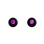 Load image into Gallery viewer, Body Jewellery Acrylic Taper Purple 2-Pk Surgical Steel 6G Earring
