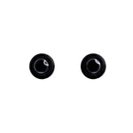 Load image into Gallery viewer, Body Jewellery Acrylic Taper Black 2-Pk Surgical Steel 6G Earring
