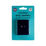 Load image into Gallery viewer, Body Jewellery Rose / Ab Crystal Lip Area 16G 5/16 Stainless Steel Labrets Studs
