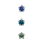 Load image into Gallery viewer, Body Jewellery Polycarbonate Zircon/Sapphire/Peridot Labrets Studs
