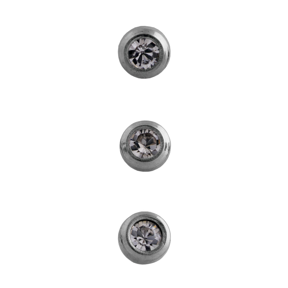 Body Jewellery Crystal Stainless Steel Labret Studs