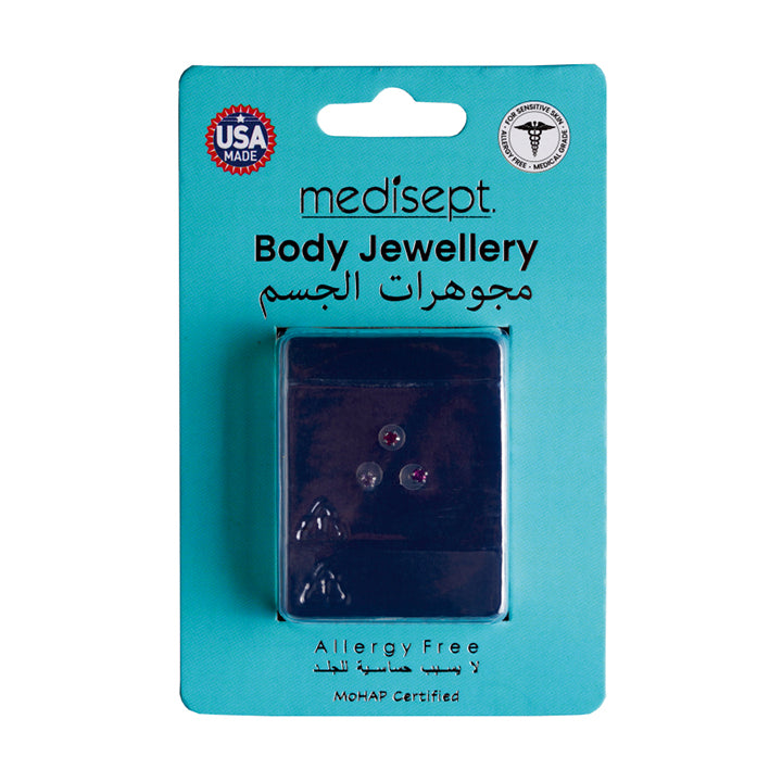 Body Jewellery Polycarbonate Alexandrite/Amethyst/Ruby Labrets Studs