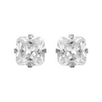 Load image into Gallery viewer, 3MM Cubic Zirconia Princess Cut Allergy-free Stainless Steel (Single Studs) Ear Piercing Stud For Men
