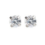 Load image into Gallery viewer, 4MM Cubic Zirconia Allergy-free Stainless Steel (Single Studs) Ear Piercing Stud For Men
