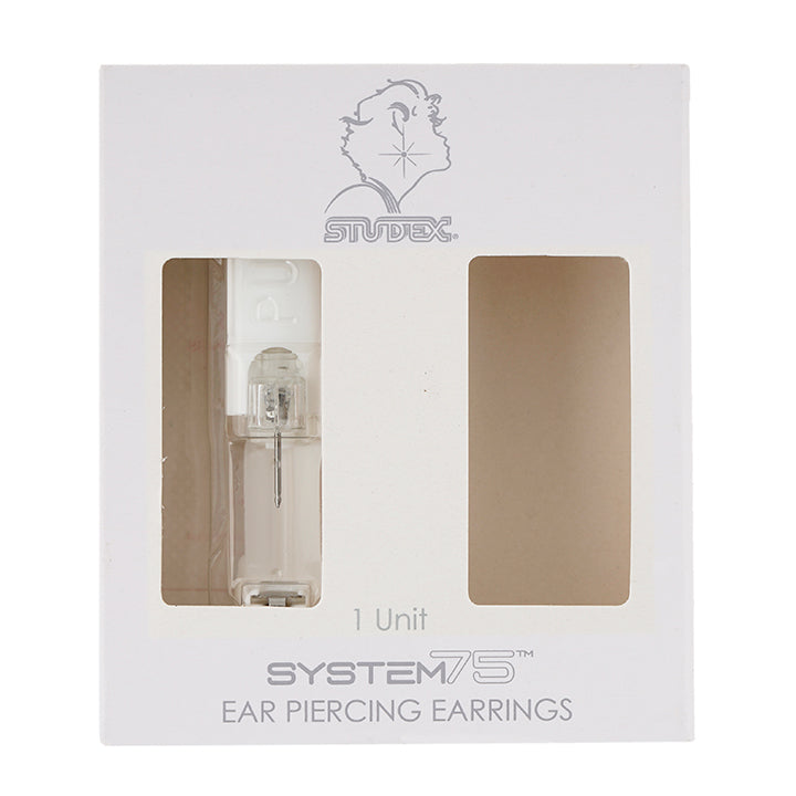4X4MM Cubic Zirconia Princess Cut Allergy-free Stainless Steel (Single Studs) Ear Piercing Stud For Men
