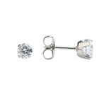 Load image into Gallery viewer, 5MM Cubic Zirconia Allergy-free Stainless Steel (Single Studs) Ear Piercing Stud For Men
