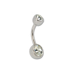 Load image into Gallery viewer, Crystal Banana Bars Professional Belly Piercing Kit
