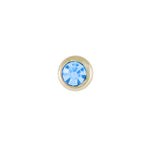 Load image into Gallery viewer, Aqua Champaign Titanium Polished Gold Color Sterilized Nose Piercer
