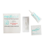 Load image into Gallery viewer, Aqua Champaign Titanium Polished Gold Color Sterilized Nose Piercer
