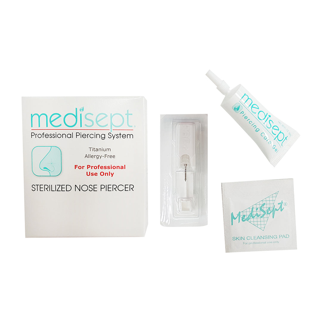 Crystal Titanium Polished Sterilized Nose Piercer