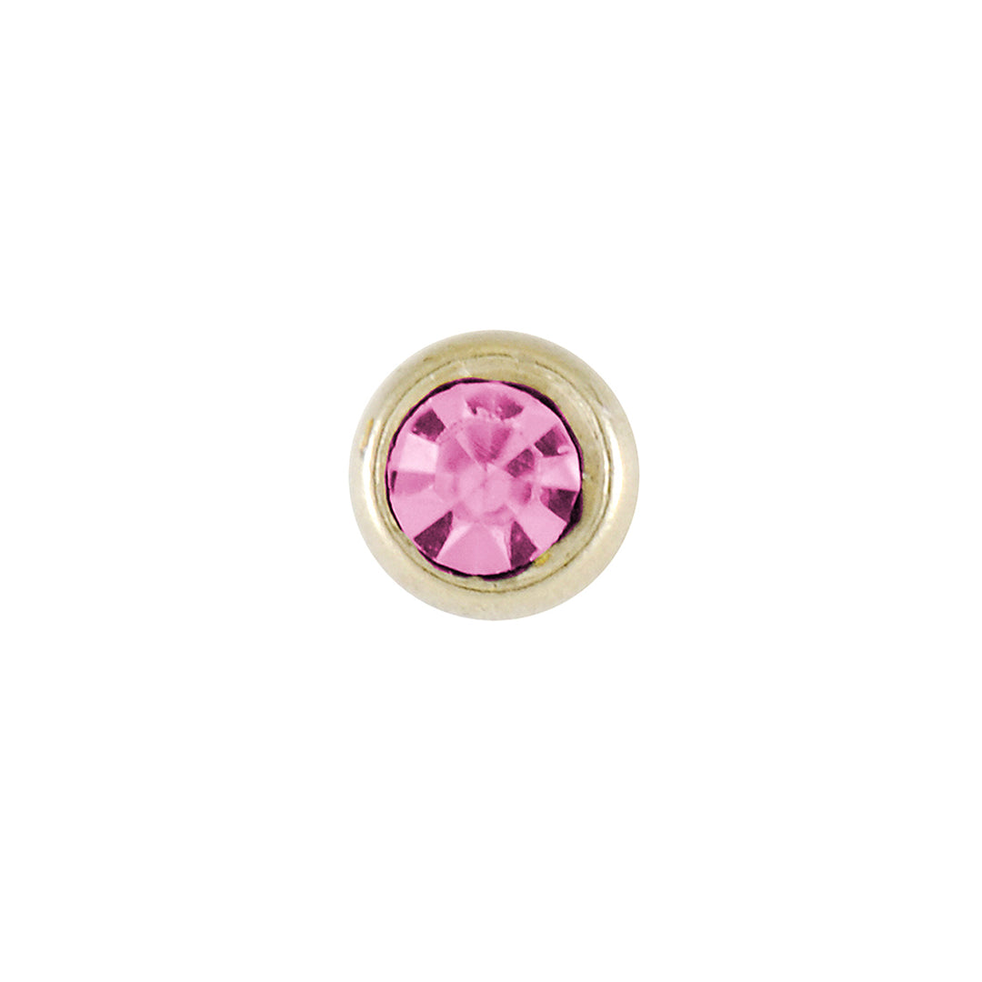 Light Rose Titanium Polished Gold Color Sterilized Nose Piercer