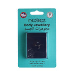Load image into Gallery viewer, Body Jewellery Nose Screw Crystal/Rose Nose Bone Aqua 20G 1MM Stainless Steel Nose Stud
