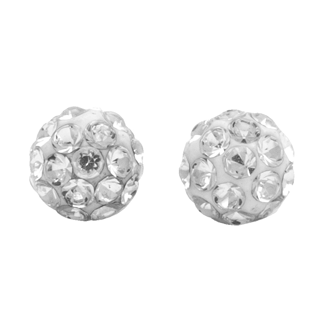 4.5MM Fireball Crystal Allergy-free Stainless Steel Ear Studs
