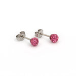 Load image into Gallery viewer, 4.5MM Fireball Rose Allergy-free Stainless Steel Ear Studs
