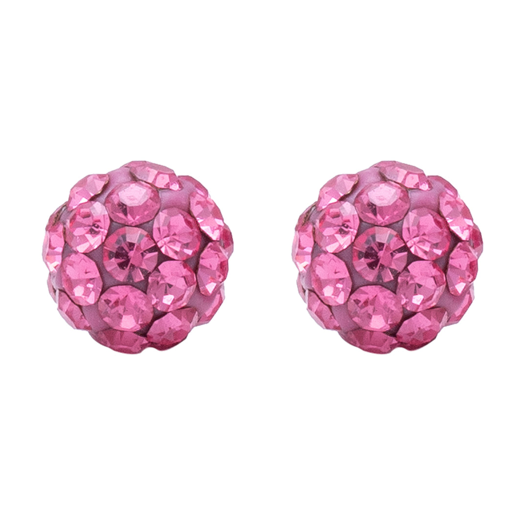4.5MM Fireball Rose Allergy-free Stainless Steel Ear Studs
