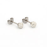 Load image into Gallery viewer, 4.5MM Fireball Ab Crystal Allergy-free Stainless Steel Ear Studs
