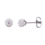 Load image into Gallery viewer, 4.5MM Fireball Ab Crystal Allergy-free Stainless Steel Ear Studs
