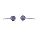 Load image into Gallery viewer, 4.5MM Fireball Tanzanite Allergy-free Stainless Steel Ear Studs
