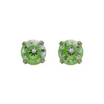 Load image into Gallery viewer, 5MM Cubic Zirconia Neon Green Allergy-Free Stainless Steel Ear Studs
