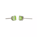 Load image into Gallery viewer, 5MM Cubic Zirconia Neon Green Allergy-Free Stainless Steel Ear Studs
