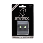 Load image into Gallery viewer, 5MM Cubic Zirconia Neon Green Allergy-Free Stainless Steel Ear Studs
