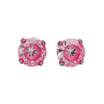 Load image into Gallery viewer, 5MM Cubic Zirconia Neon Hot Pink Allergy-Free Stainless Steel Ear Studs
