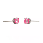 Load image into Gallery viewer, 5MM Cubic Zirconia Neon Hot Pink Allergy-Free Stainless Steel Ear Studs
