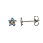 Load image into Gallery viewer, Daisy Mar Aquamarine Allergy-free Stainless Steel Ear Studs
