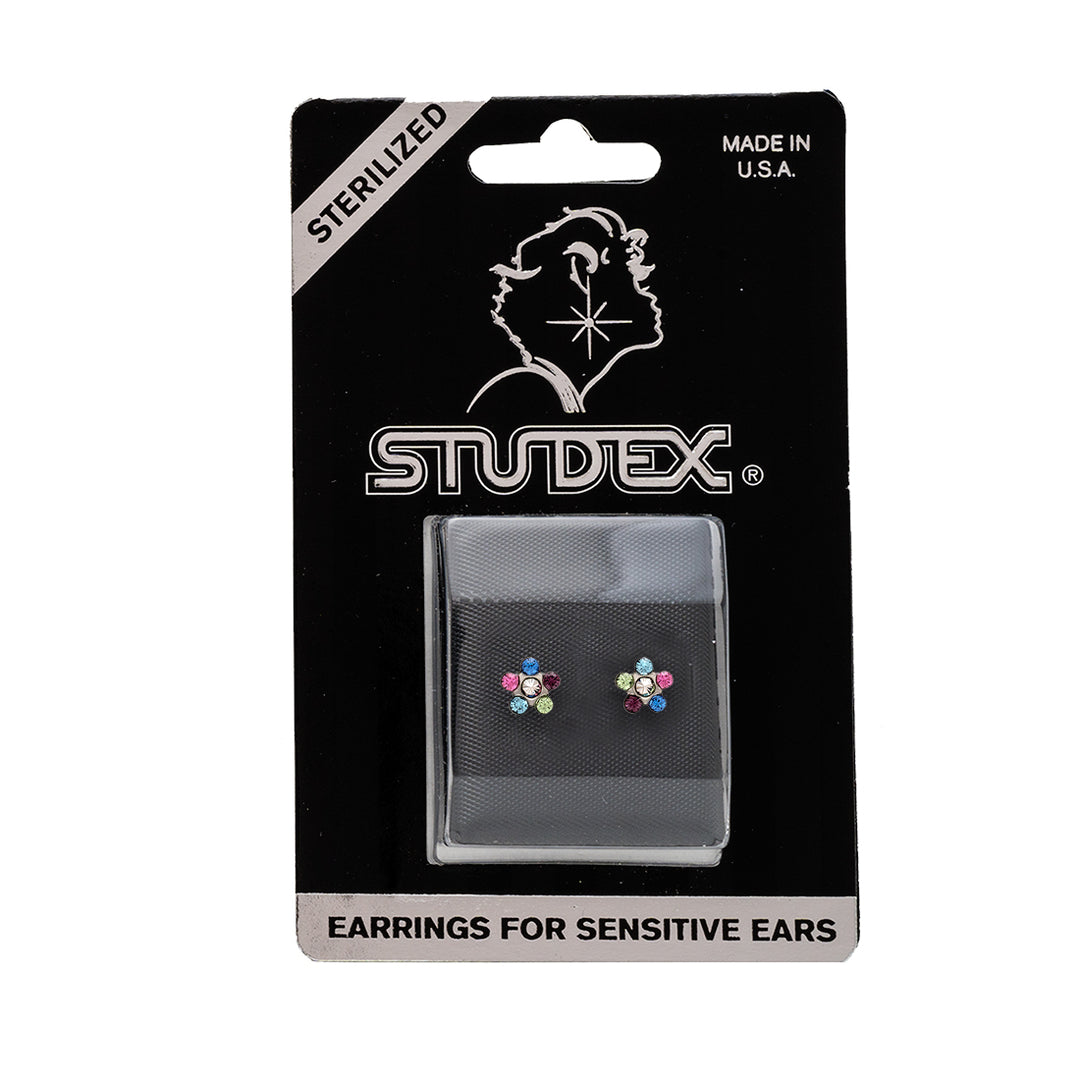 Daisy Rainbow Allergy-free Stainless Steel Ear Studs