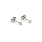 3MM Ball Allergy-free Stainless Steel Ear Studs