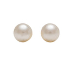 Load image into Gallery viewer, 4MM White Pearl 24K Pure Gold Plated Ear Studs

