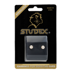 Load image into Gallery viewer, 5MM White Pearl 24K Pure Gold Plated Ear Studs
