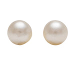 Load image into Gallery viewer, 8MM White Pearl 24K Pure Gold Plated Ear Studs
