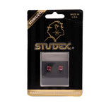 Load image into Gallery viewer, 5MM February Amethyst 24K Pure Gold Plated Ear Studs
