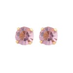 Load image into Gallery viewer, 5MM June Alexandrite 24K Pure Gold Plated Ear Studs
