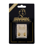 Load image into Gallery viewer, 4MM April Ð Crystal Birthstone 24K Pure Gold Plated Ear Studs
