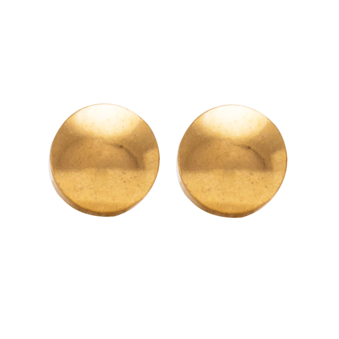 4MM Traditional Ball 24K Pure Gold Plated Ear Studs