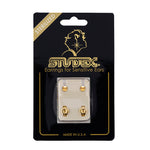 Load image into Gallery viewer, 4MM Traditional Ball 24K Pure Gold Plated Ear Studs
