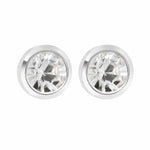 Load image into Gallery viewer, 4MM April Ð Crystal Bezel Allergy-free Stainless Steel Ear Studs
