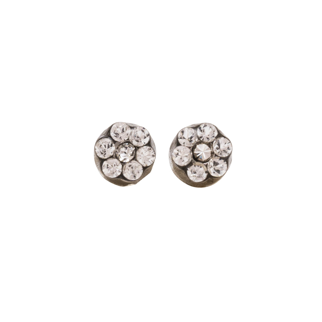 Daisy Apr Crystal Allergy-Free Stainless Steel Ear Stud