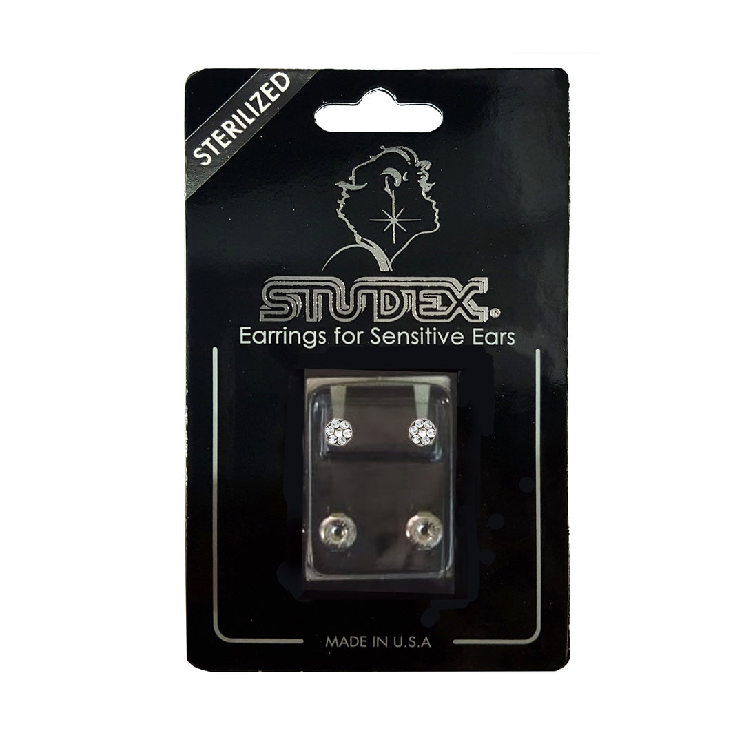 Daisy Apr Crystal Allergy-Free Stainless Steel Ear Stud