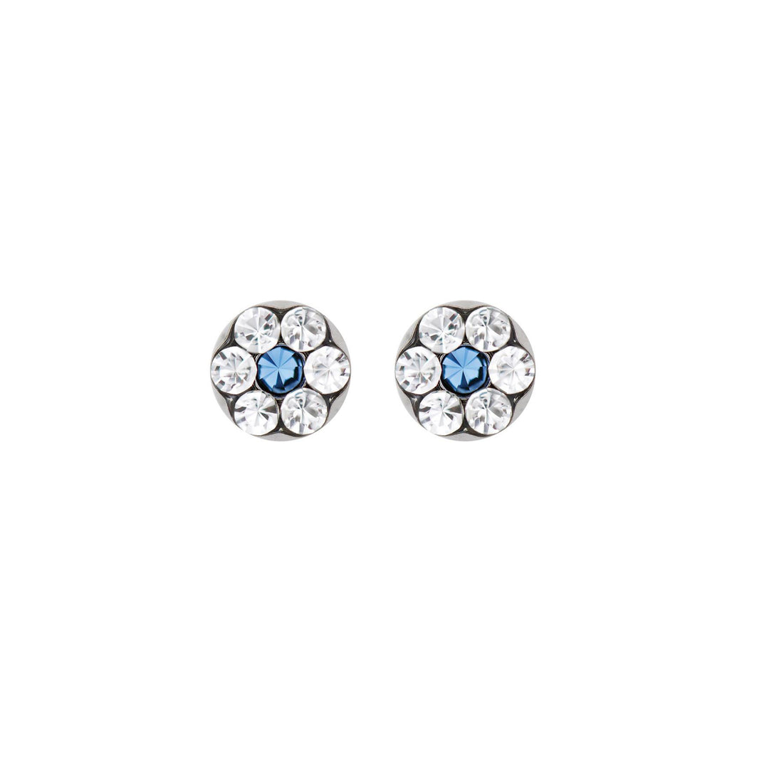 Daisy Apr Crystal September Sapphire Allergy-Free Stainless Steel Ear Stud