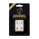 Load image into Gallery viewer, 3MM December Ð Blue Zircon Birthstone 24K Pure Gold Plated  Ear Studs
