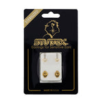 Load image into Gallery viewer, 3MM White Pearl 24K Pure Gold Plated Ear Studs
