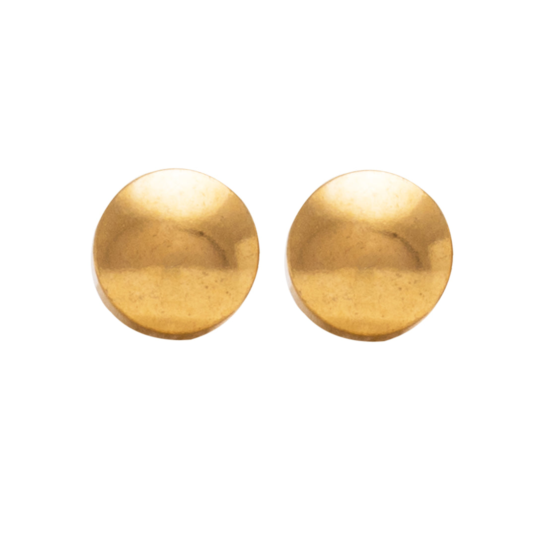 3MM Traditional Ball 24K Pure Gold Plated Ear Studs
