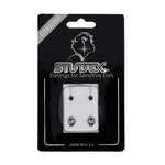 Load image into Gallery viewer, 3MM Black Onyx Bezel 24K Pure Gold Plated Ear Studs
