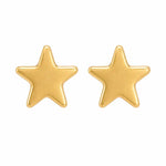 Load image into Gallery viewer, 3MM Star 24K Pure Gold Plated Ear Studs