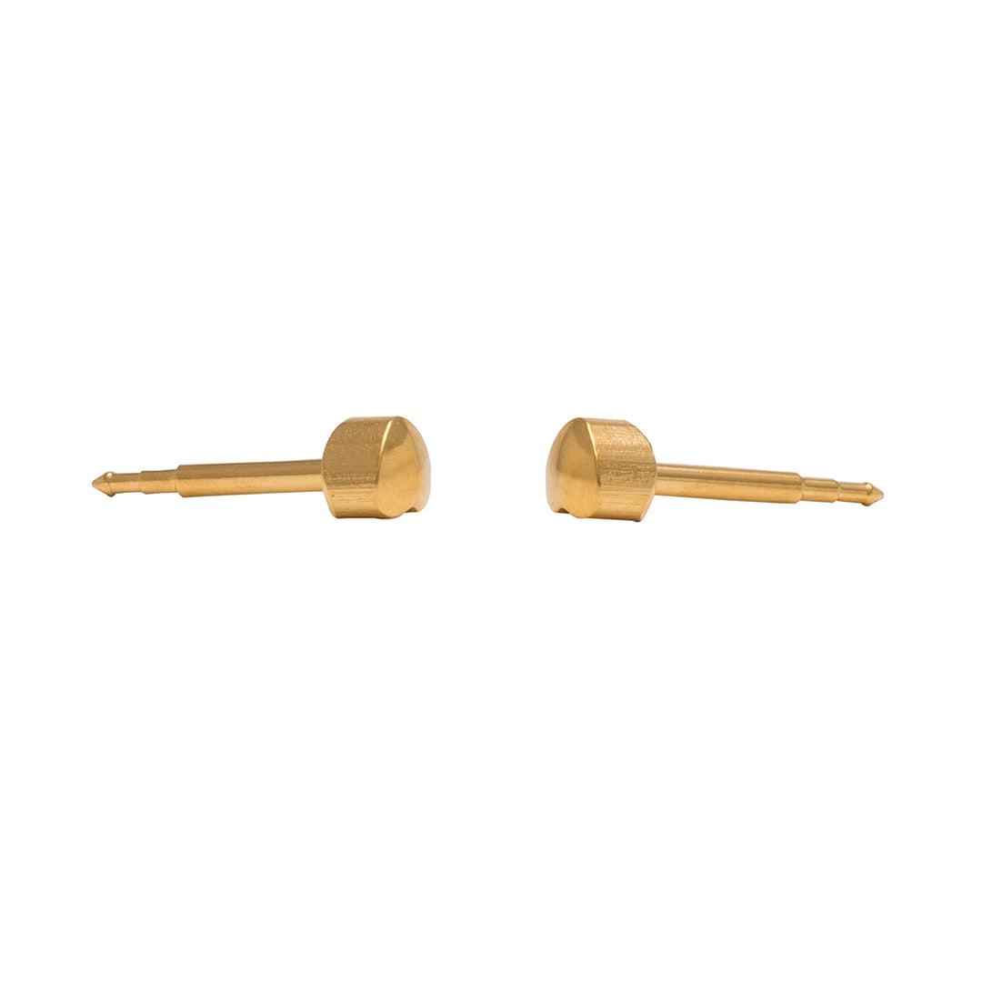 3MM Heart 24K Pure Gold Plated Ear Studs