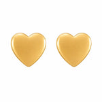 Load image into Gallery viewer, 3MM Heart 24K Pure Gold Plated Ear Studs