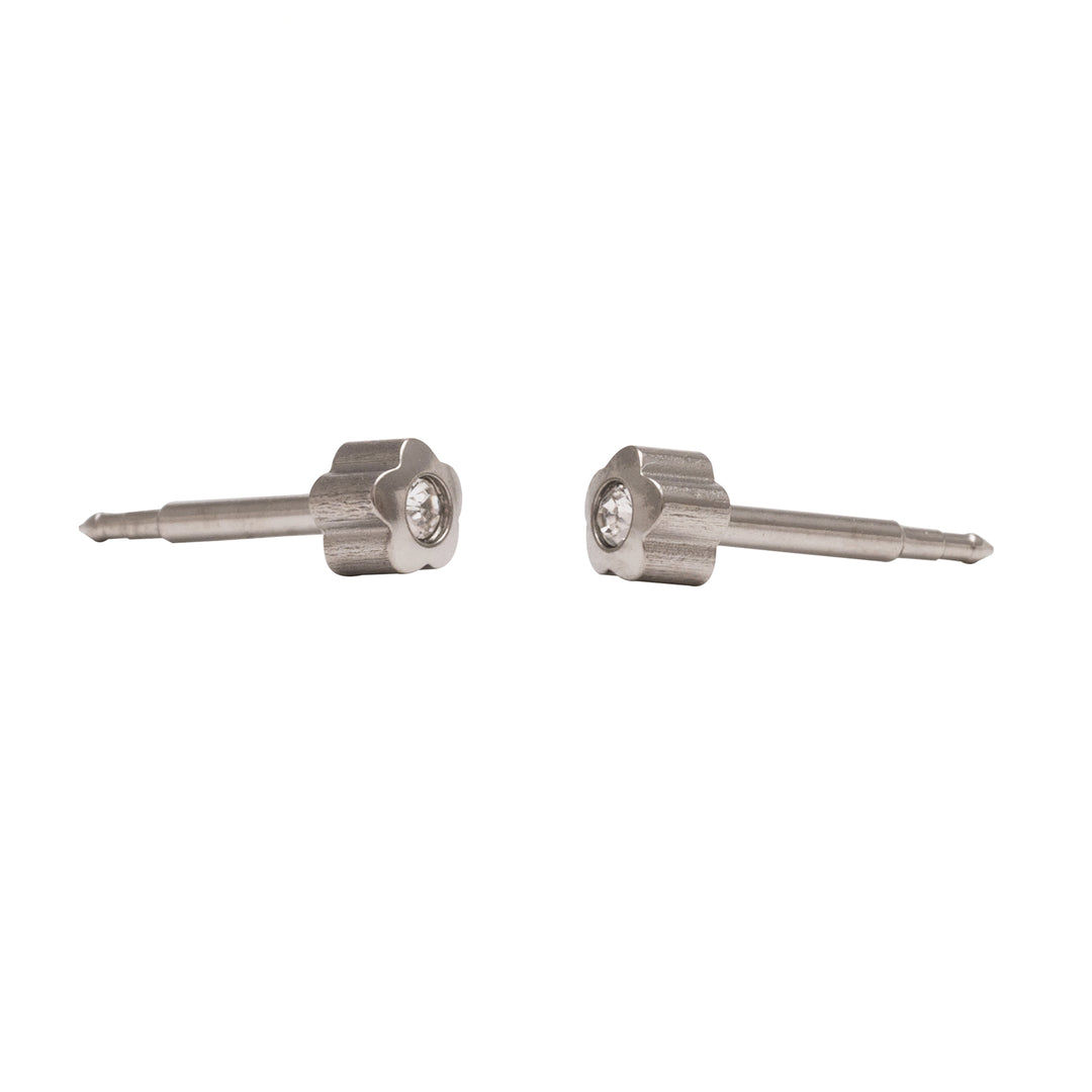 3MM Flower Studs Allergy-free Stainless Steel Ear Studs